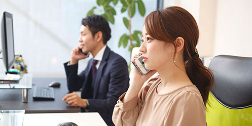 スタッフが丁寧に相談に応じます